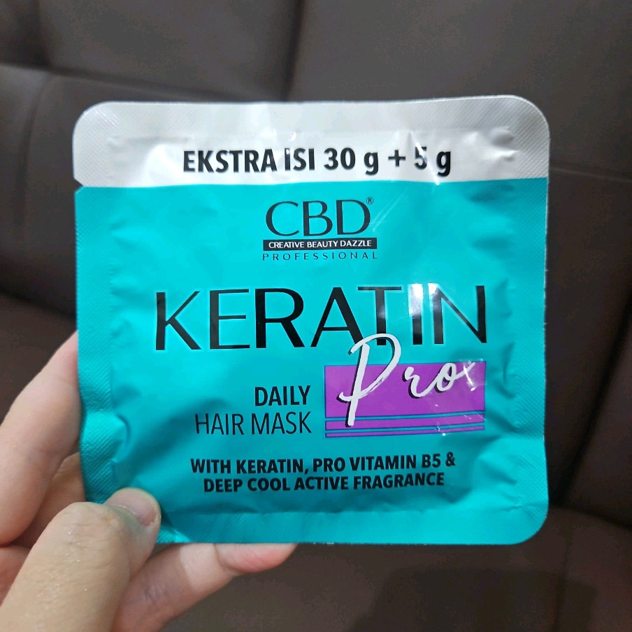 CBD Professional Keratin Pro Daily Use Hair Mask, 35g (2pcs)