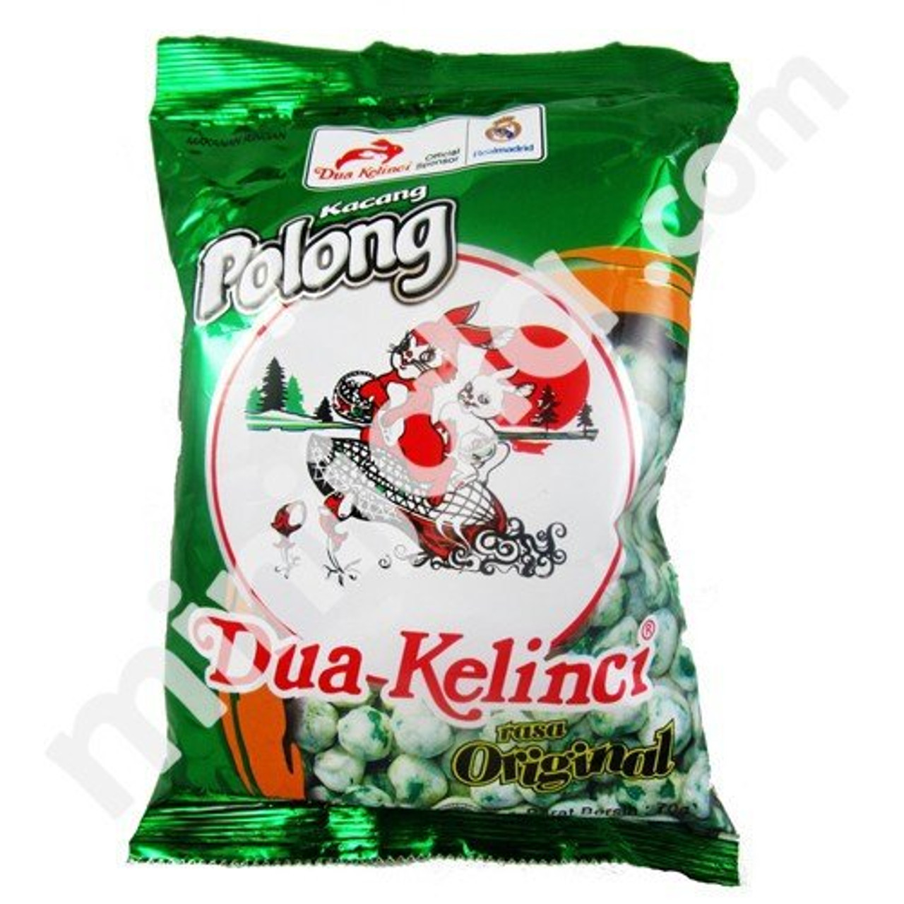 Dua Kelinci Kacang Polong Original, 70 Gram