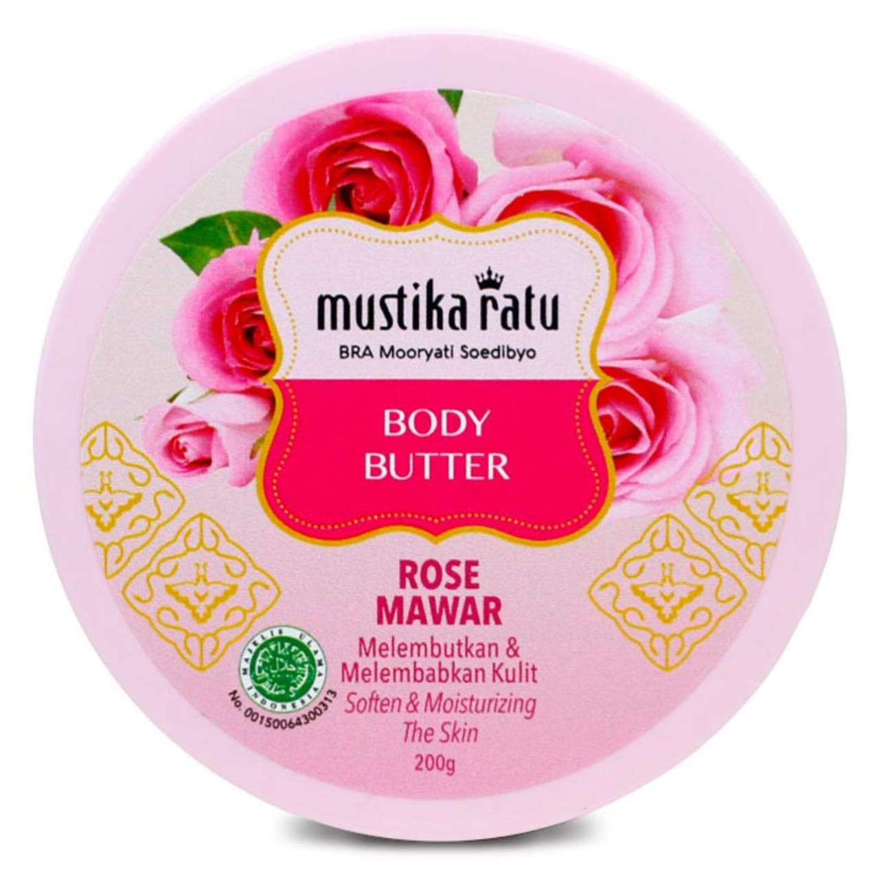 Mustika Ratu Body Butter Rose Indonesia 200 Gram
