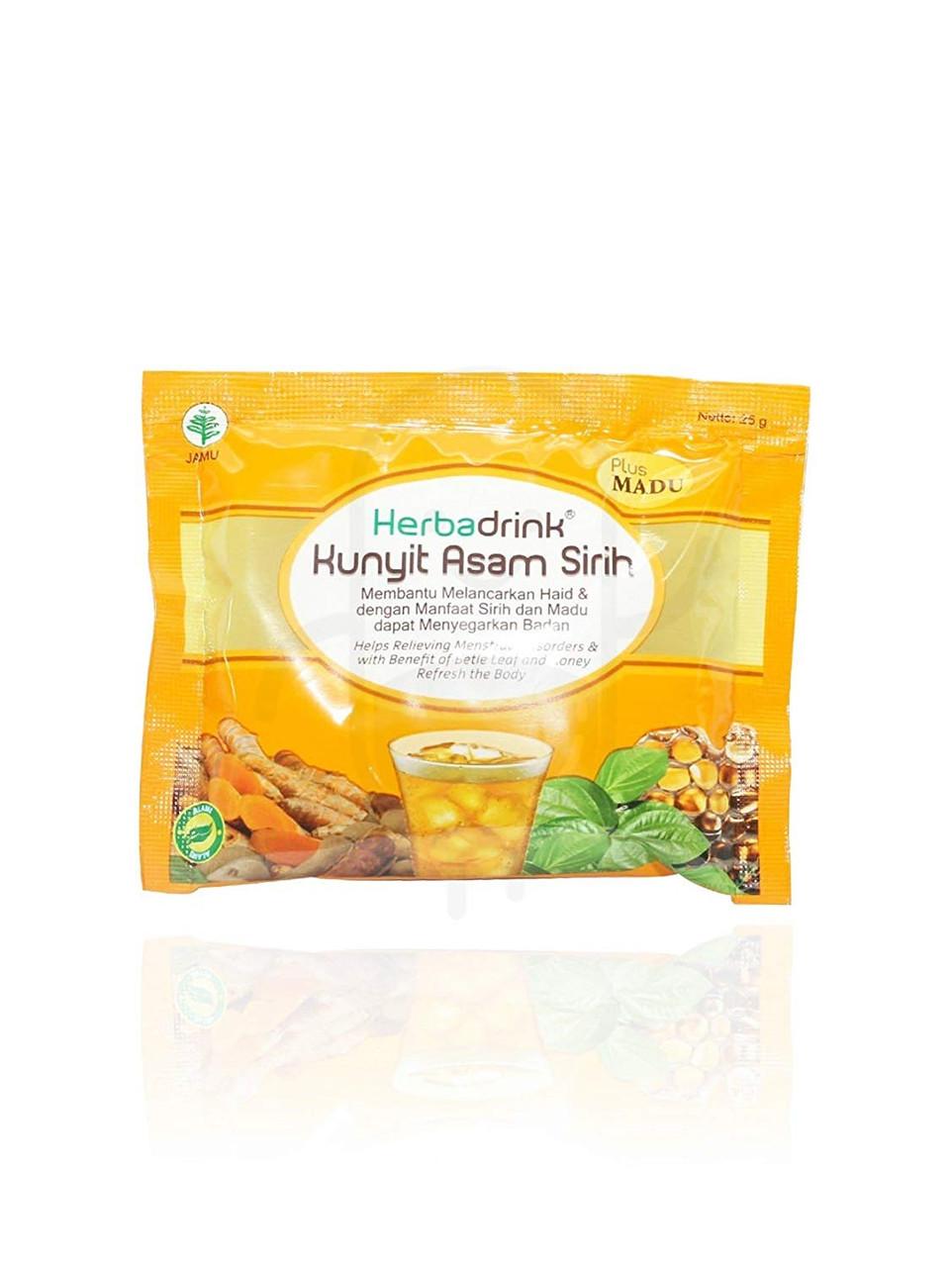 Herbadrink Kunyit Asam Sirih plus Madu, 1 Pack (5 sachet @25gr)