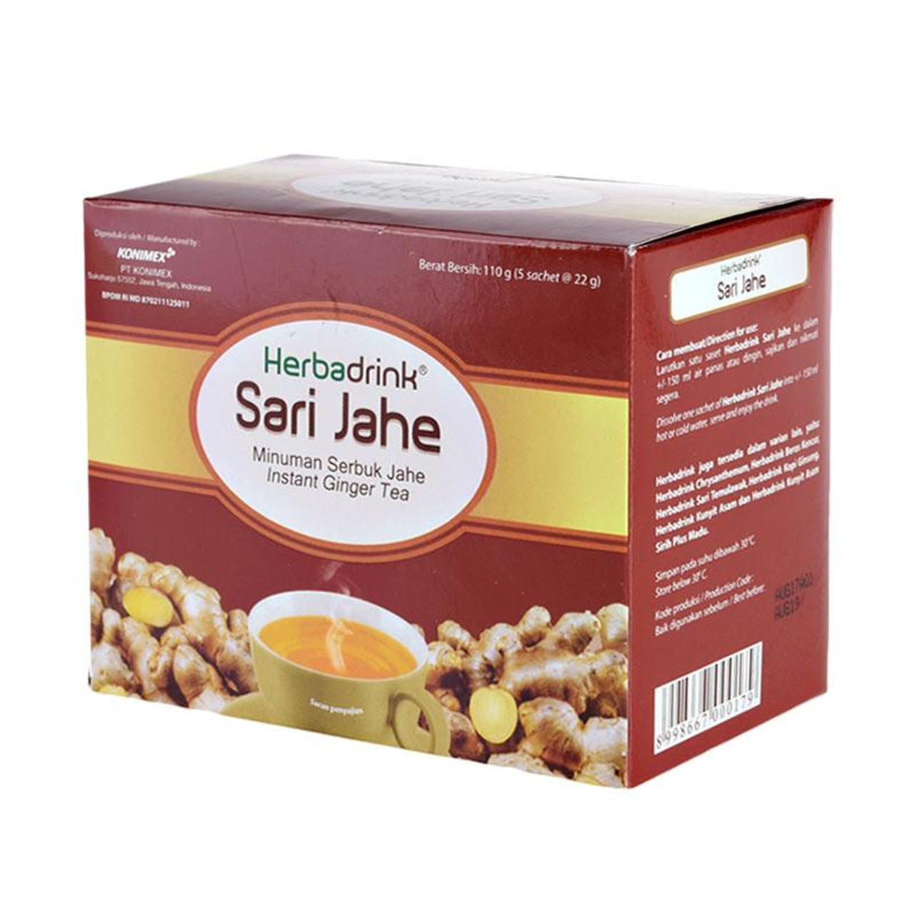 Herbadrink Sari Jahe, 1 Pack (5 sachet @22gr)