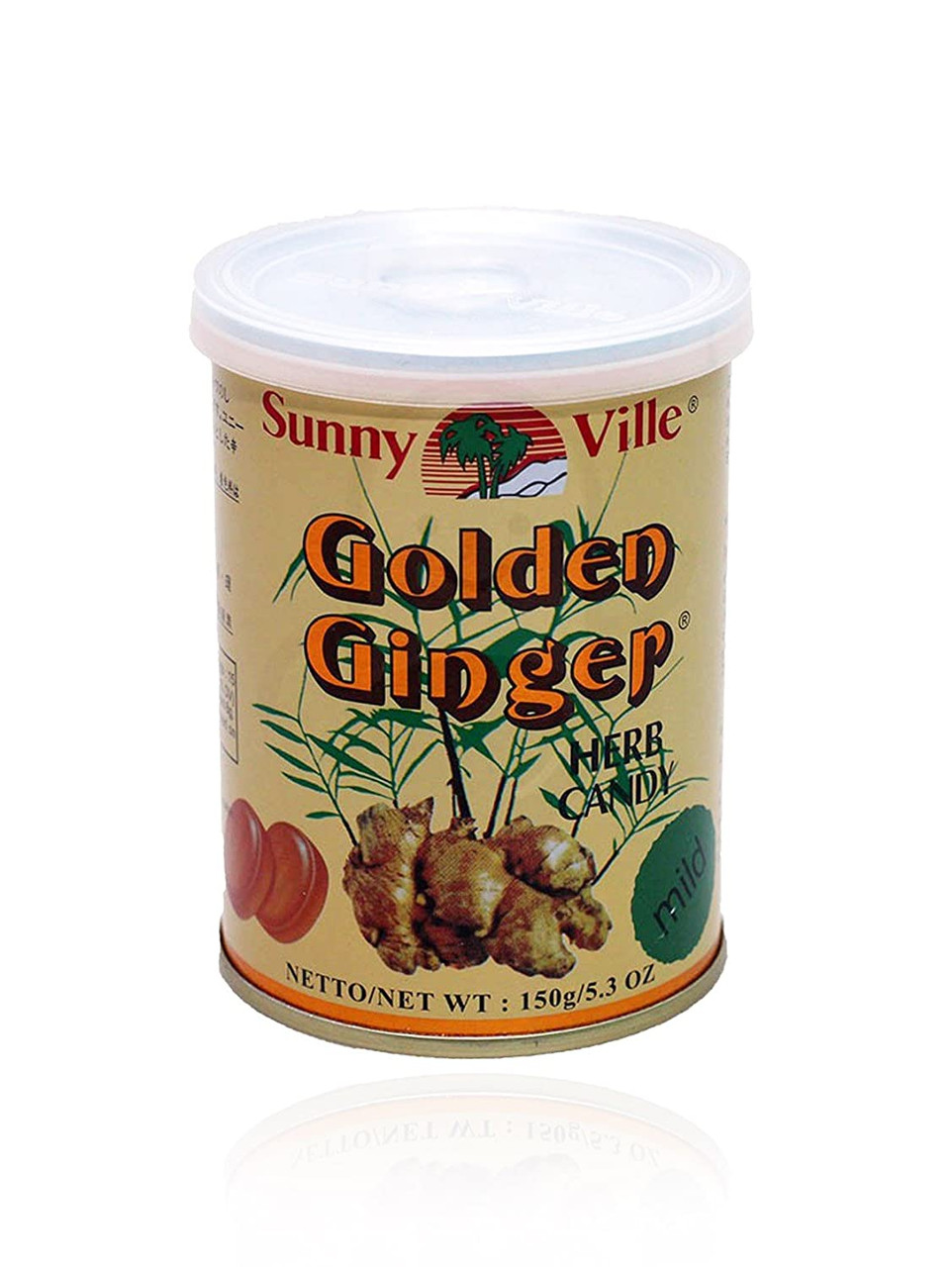 Sunny Ville Golden Ginger Herb Candy Mild, 150 Gram / 5.29 Oz