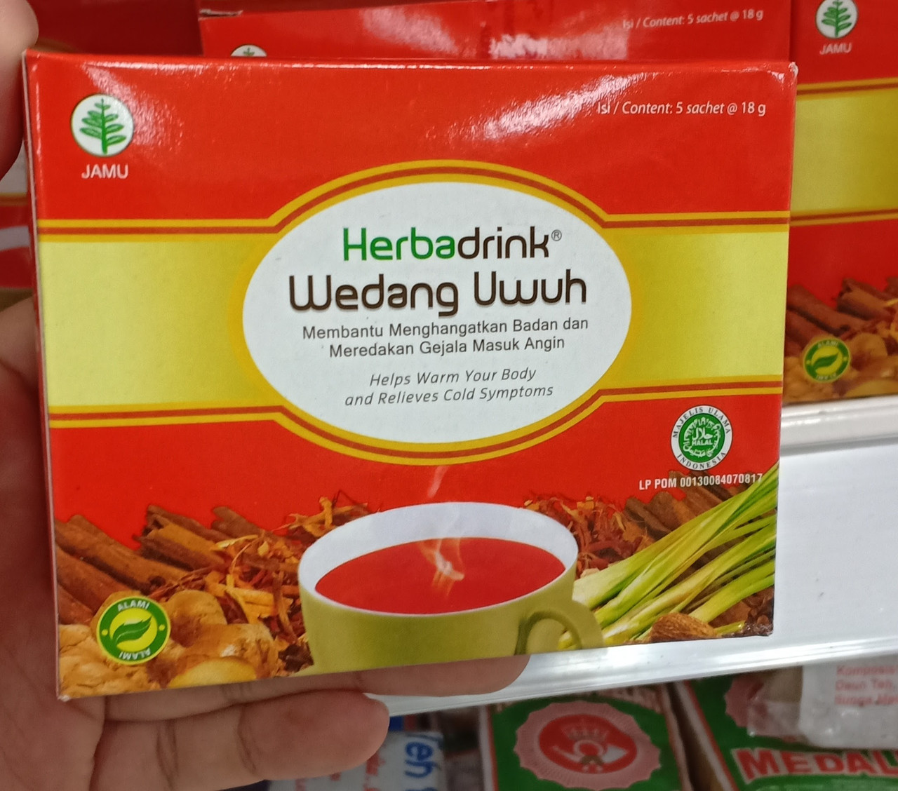 Herbadrink Wedang Uwuh Powder 5-ct, 90 Gram