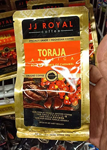 JJ Royal Toraja Arabica (Ground Coffee), 100 Gram - Javanese Taste