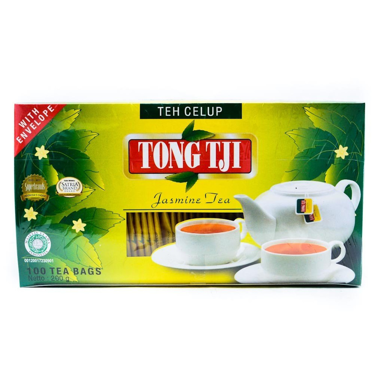 Tong Tji jasmine Tea 100-ct, with Envelope - UD Jawa Berkah Makmur