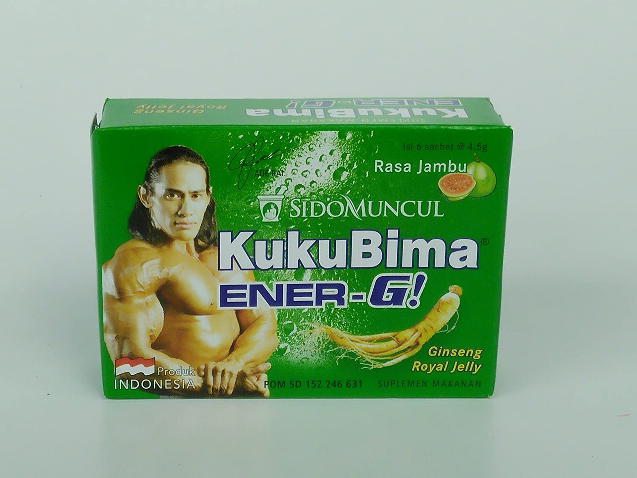 Sido Muncul Kuku Bima Ener-G! Energy Drink Powder (Guava) 6-ct