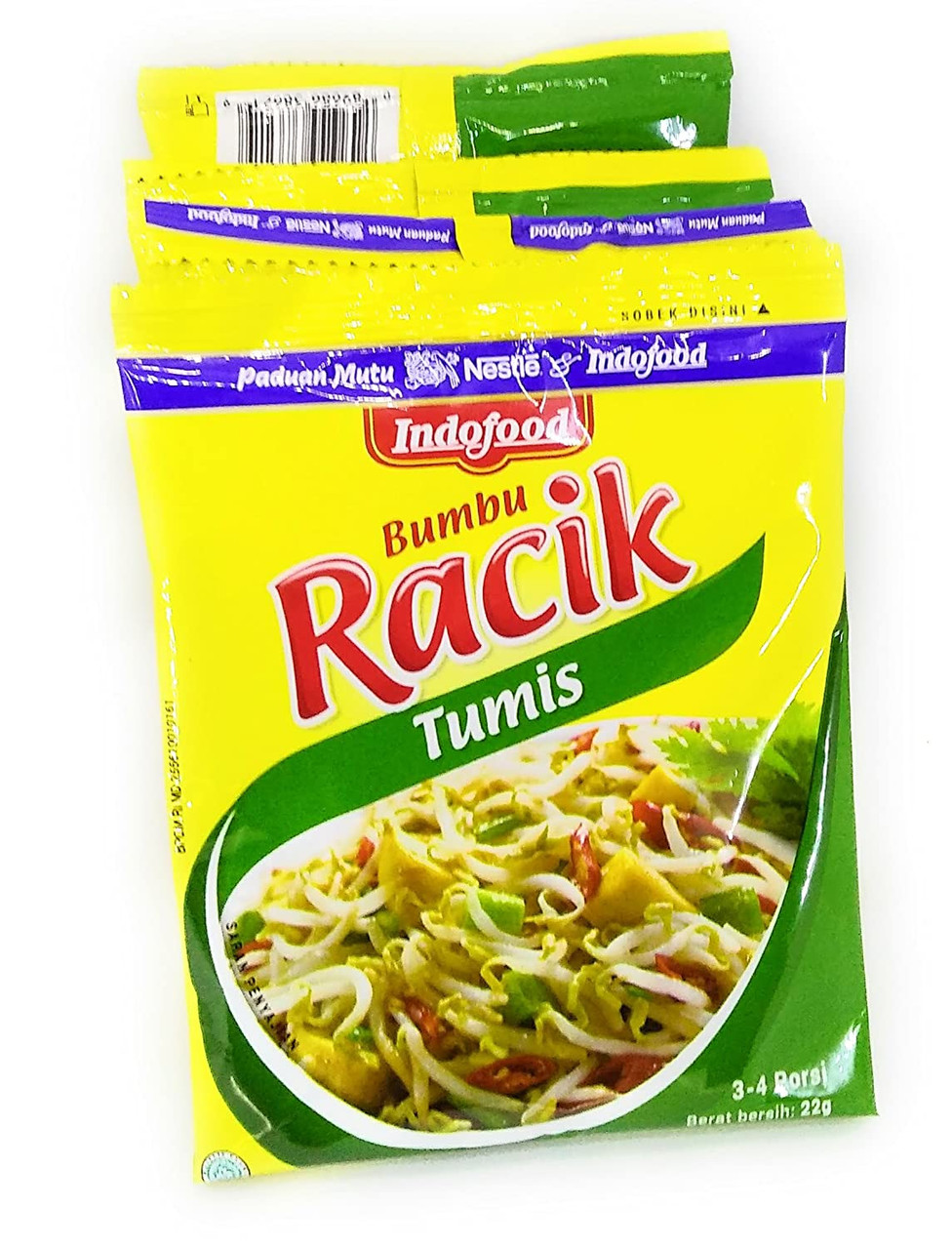 Indofood Racik Tumis (Instant Stir-fried Seasoning), 22 Gram (10 sachets) 