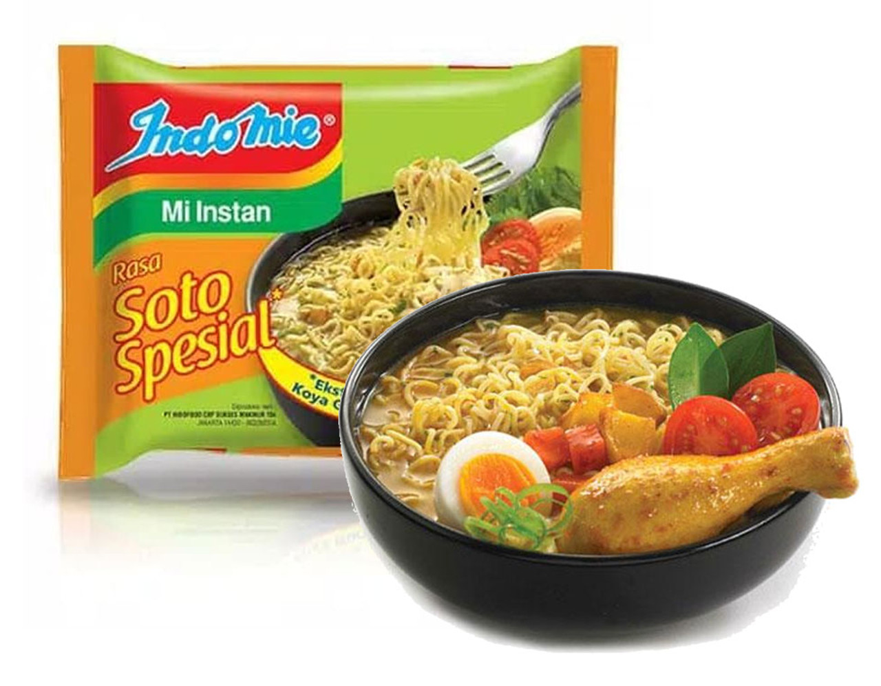 Indomie Instant Noodle Soto Spesial - with extra Koya , 75 Gram (5 pcs)