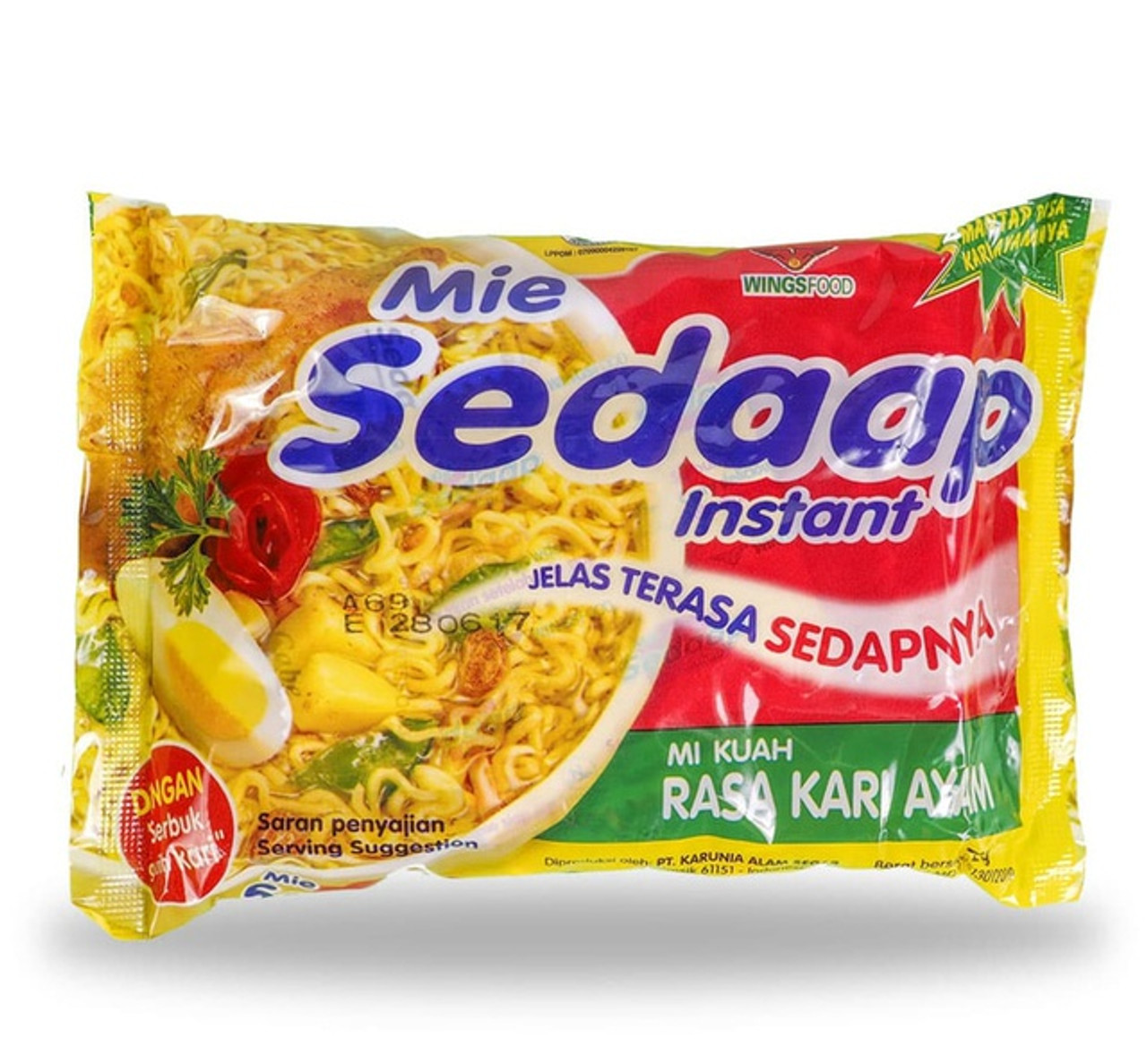 Sedaap Instant Noodle Mi Kari Ayam, 72 Gram (5 pcs)