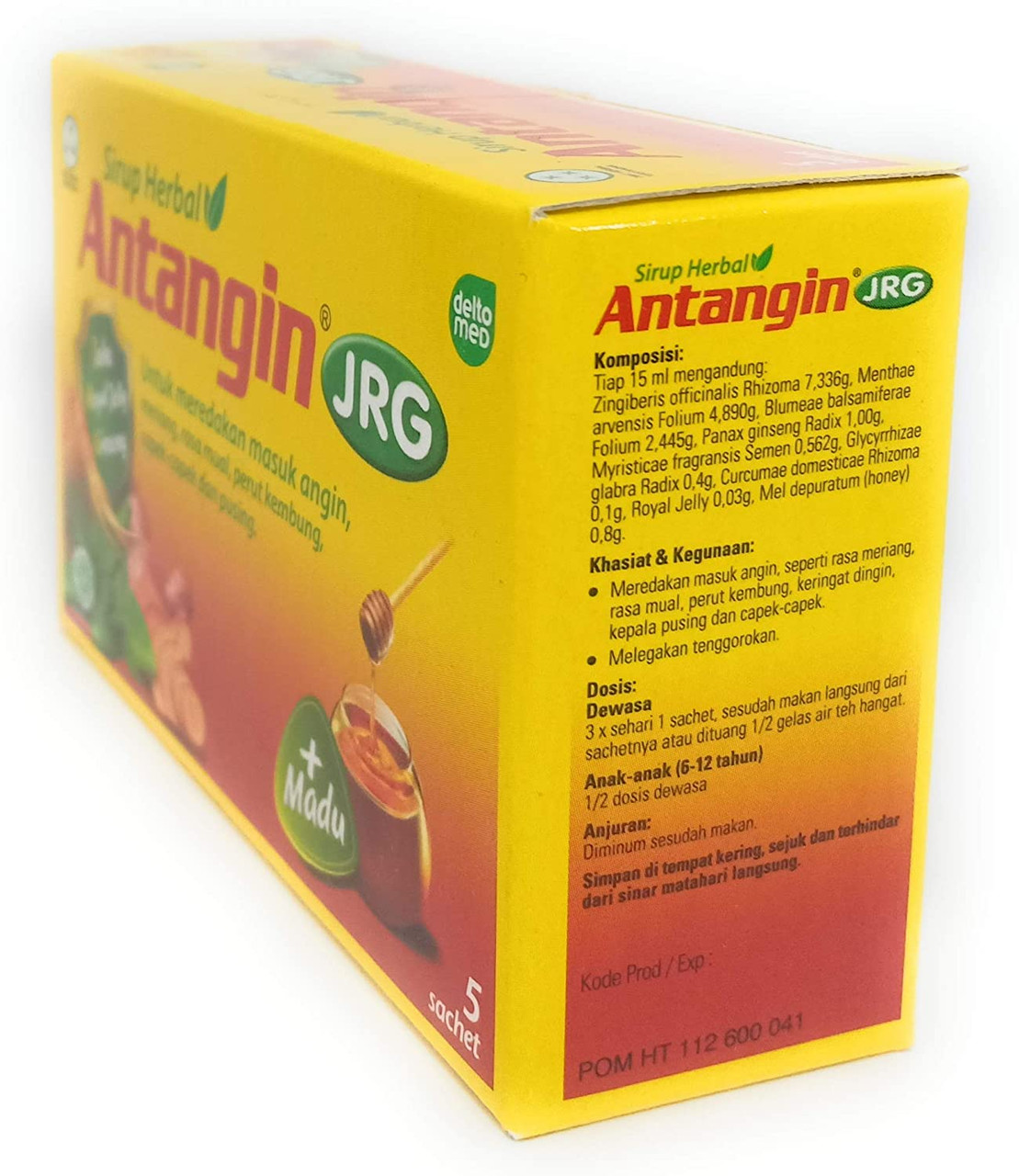 Antangin JRG Herbal Syrup 5-ct, 75 Ml