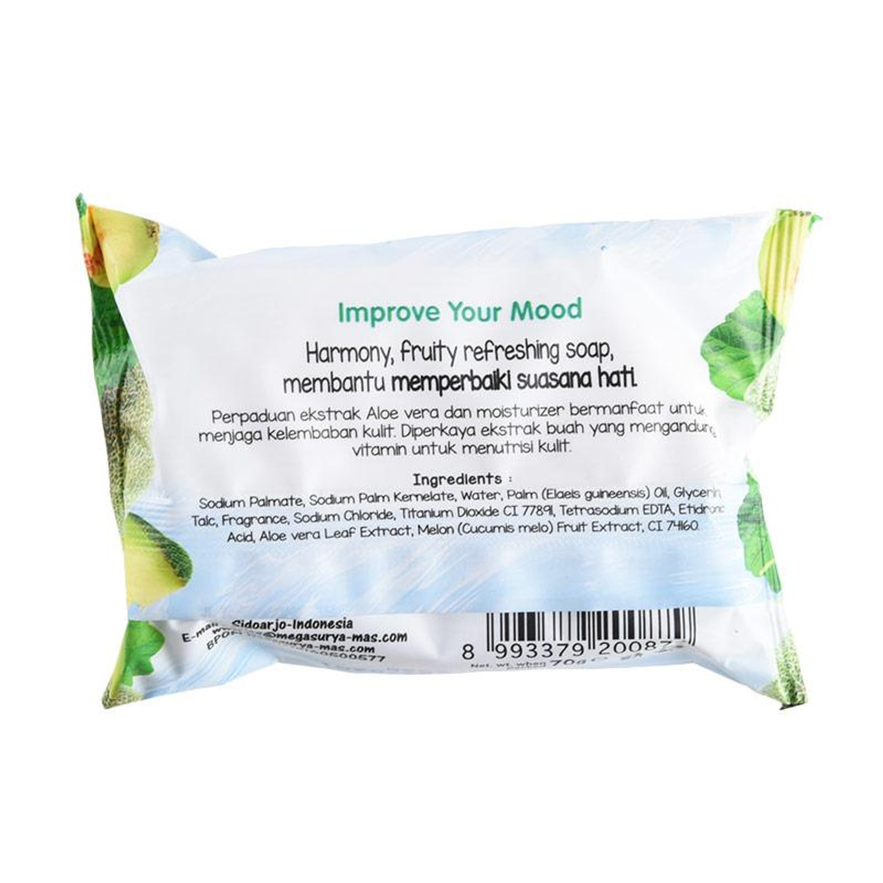 Harmony Fruity Refreshing Soap Melon Honeydew, 70 gr