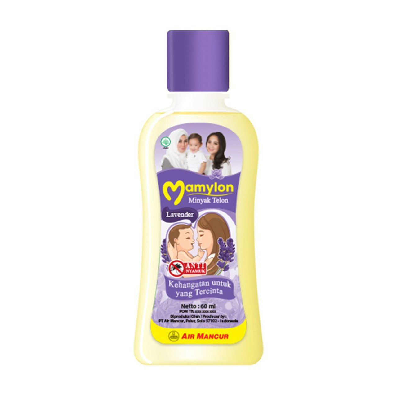 Minyak Telon Air Mancur Lavender, 60 Ml