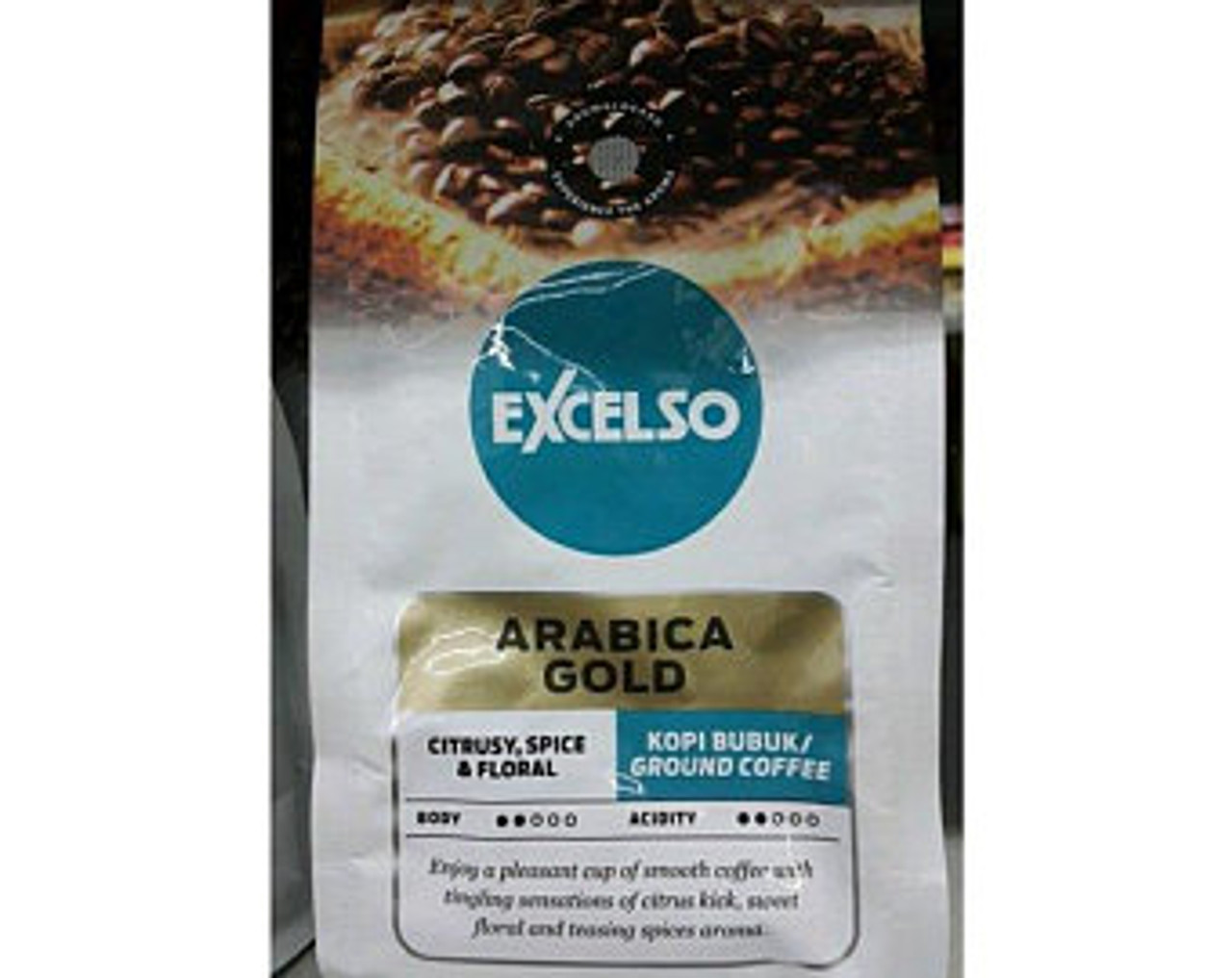 Excelso Arabica Gold - Ground Coffee, 200 Gram (Pouch)