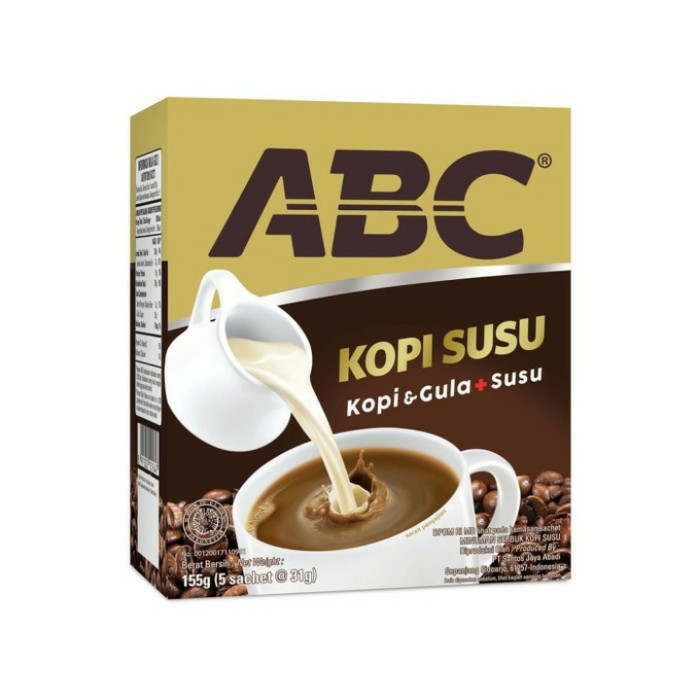 ABC Kopi Susu Box of 5-ct, 155 gr - 5.4 oz - Javanese Taste