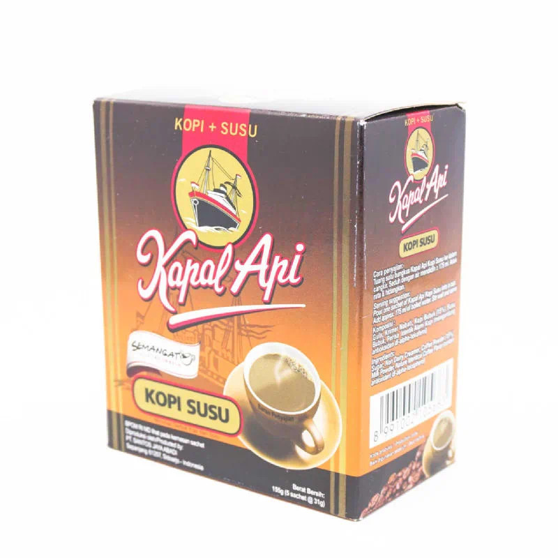 Kapal Api Kopi Susu Instant Coffee, 155 gr - 5.4 oz - Javanese Taste