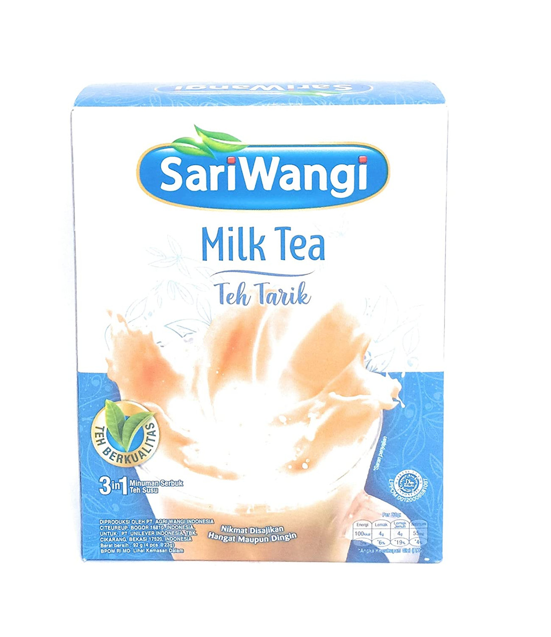 SariWangi Milk Tea Teh Tarik 4ct, 92 Gram 3.2 UD Jawa Berkah Makmur