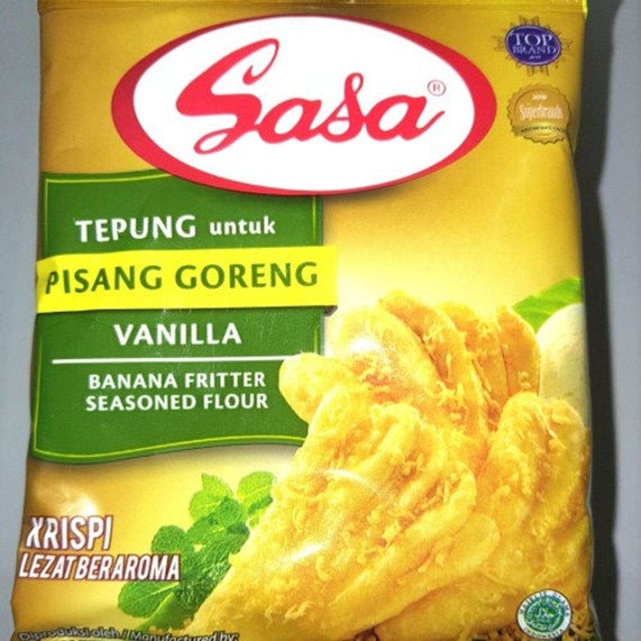 SASA Tepung Goreng Pisang Vanilla(Banana Fritter Seasoned Flour), 75 gr - 2.64 oz