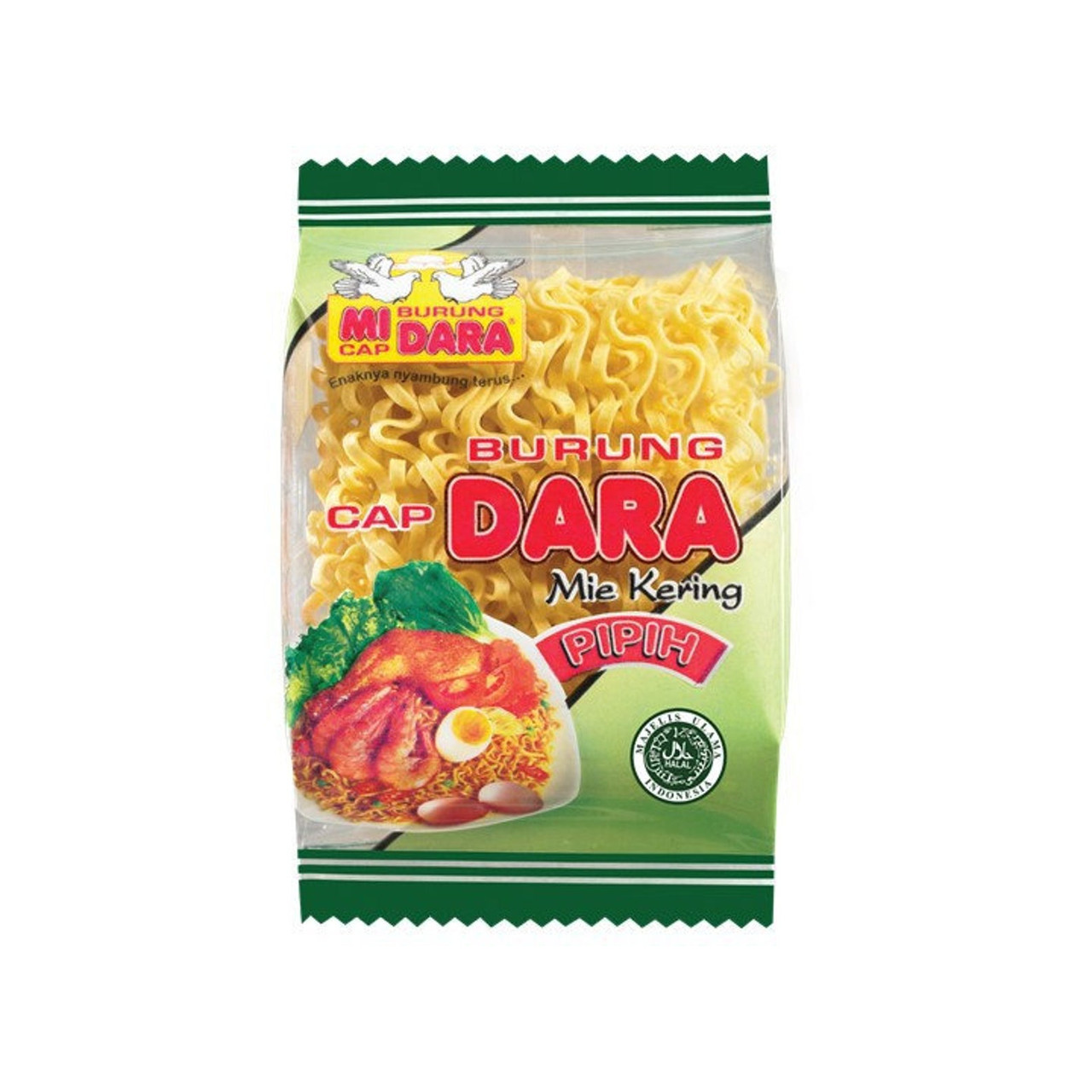 Mi Cap Burung Dara Mie Kering Pipih 140 gr 