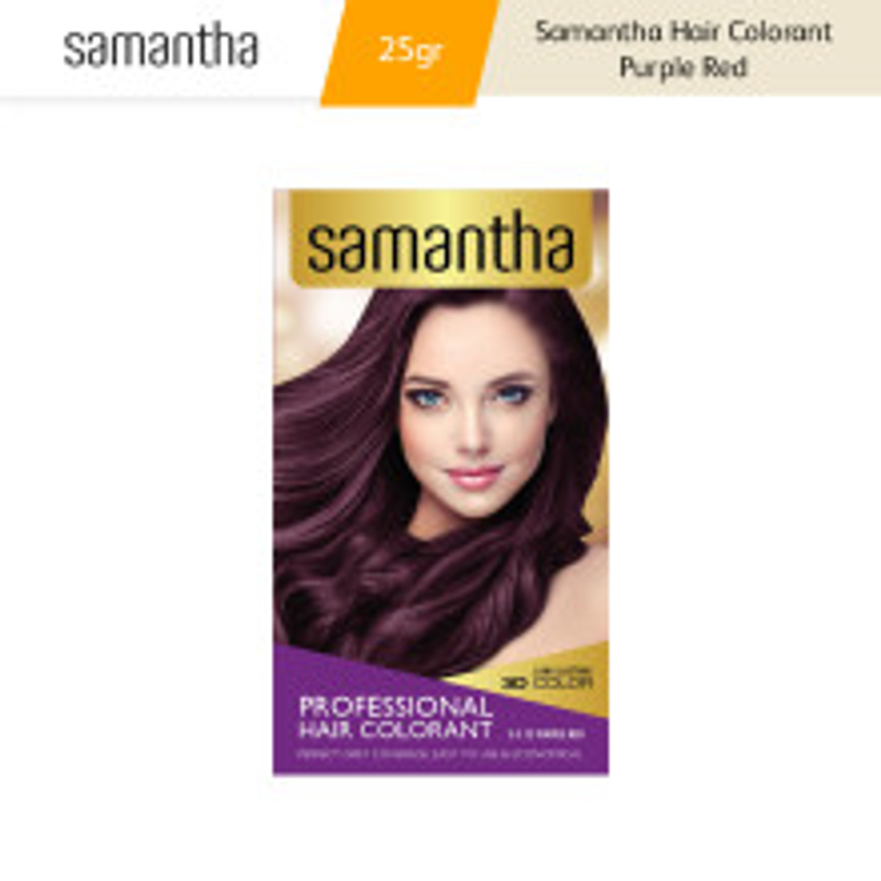 Samantha Hair Colorant Purple Red Box 25gr