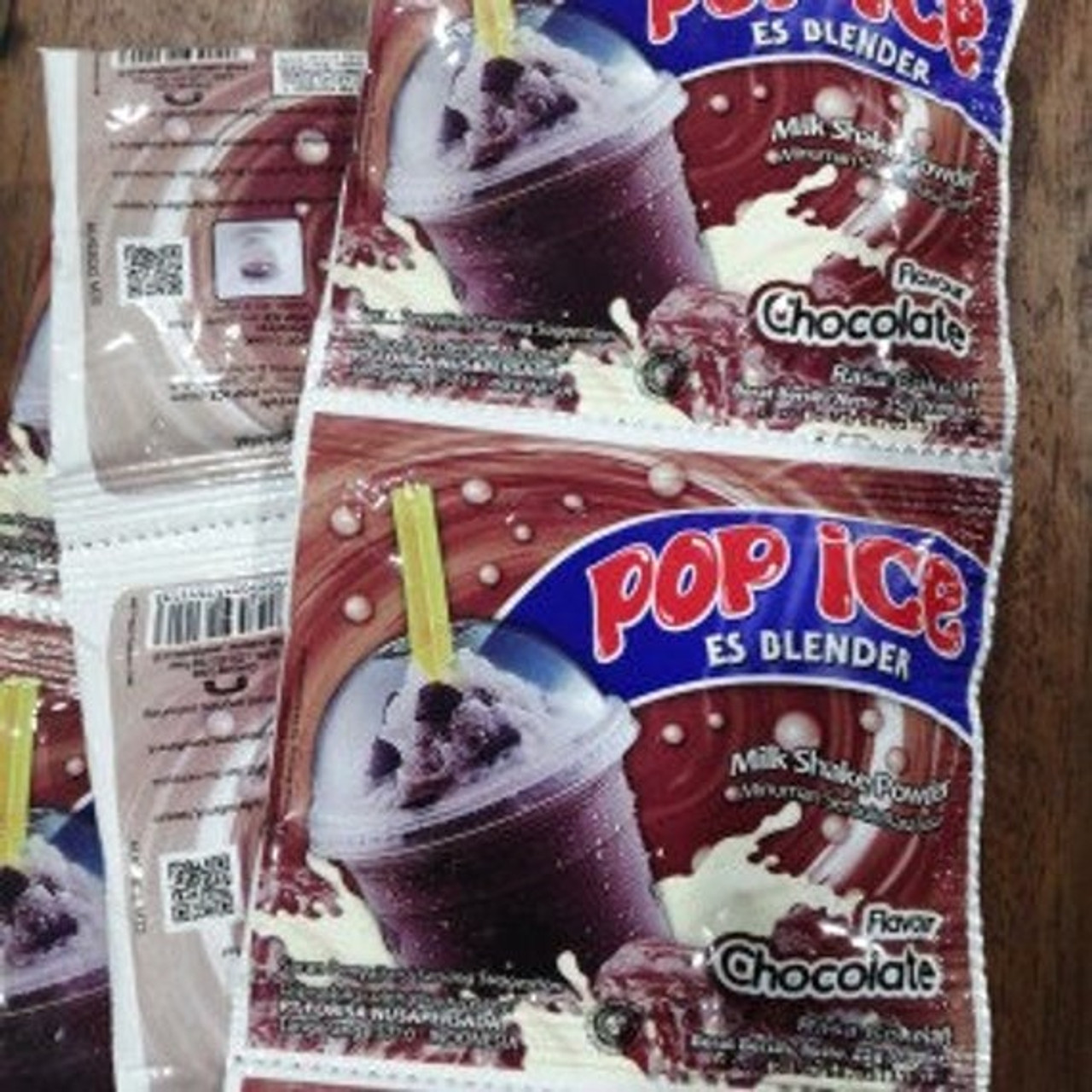 Pop Ice Milk Shake Powder - Chocolate Flavor, 25 gram (10 sachet)