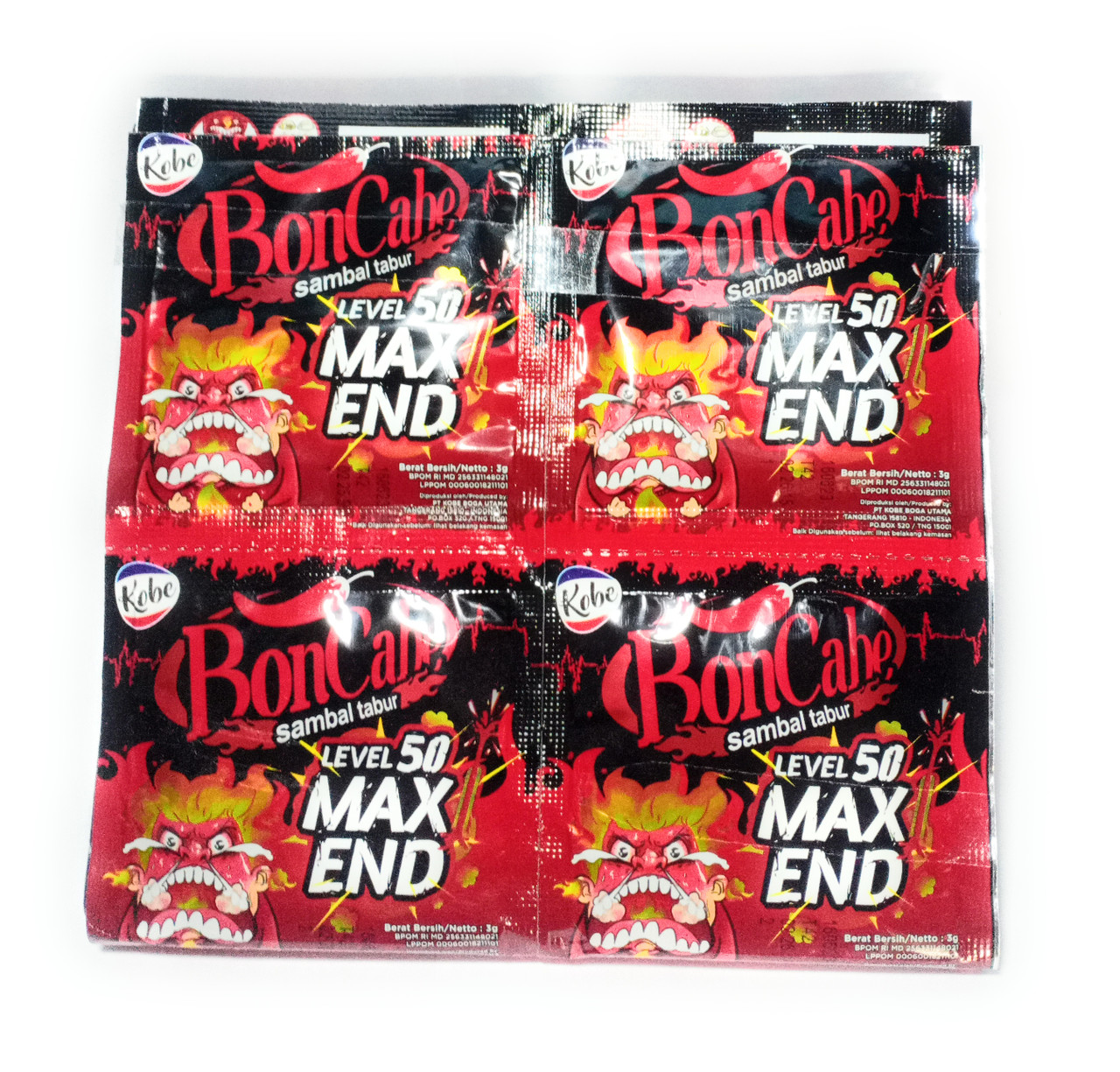 Kobe Bon Cabe (Boncabe) Sambal Tabur (Sprinkle Chili Flakes)Max