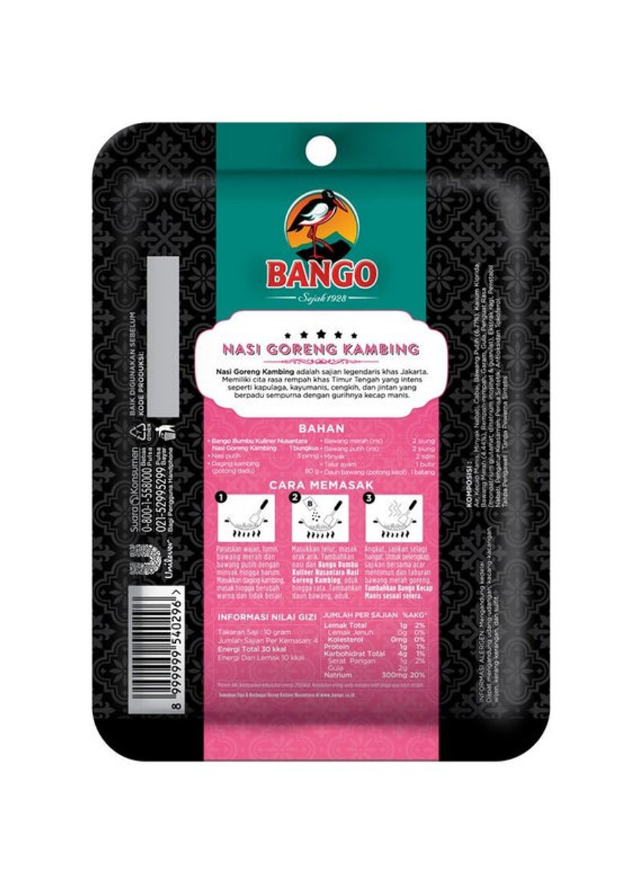 Bango Bumbu Nasi Goreng Kambing (Instant Goat Fried Rice ...