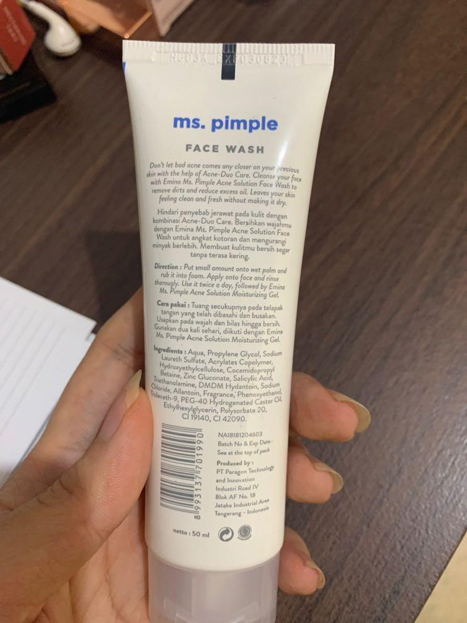 Emina Ms. Pimple Face Wash Acne Solution, 50mL