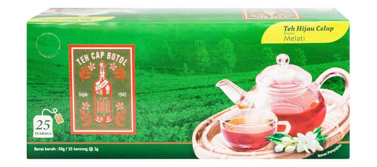 Teh Cap Botol Green Pack Tea Bags 25-ct, 1.76 Oz