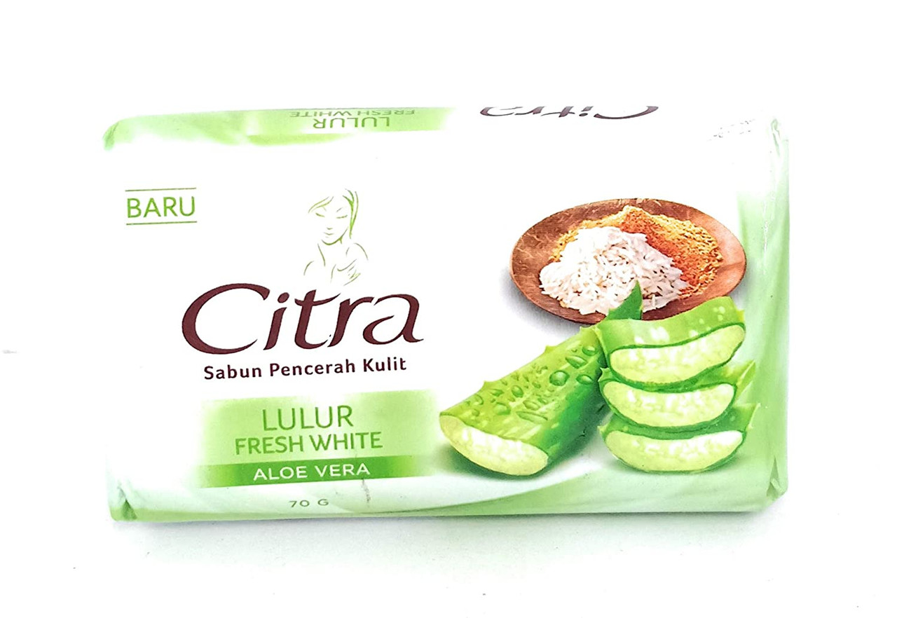 Citra Sabun Lulur Fresh White Aloe Vera, 70 Gram