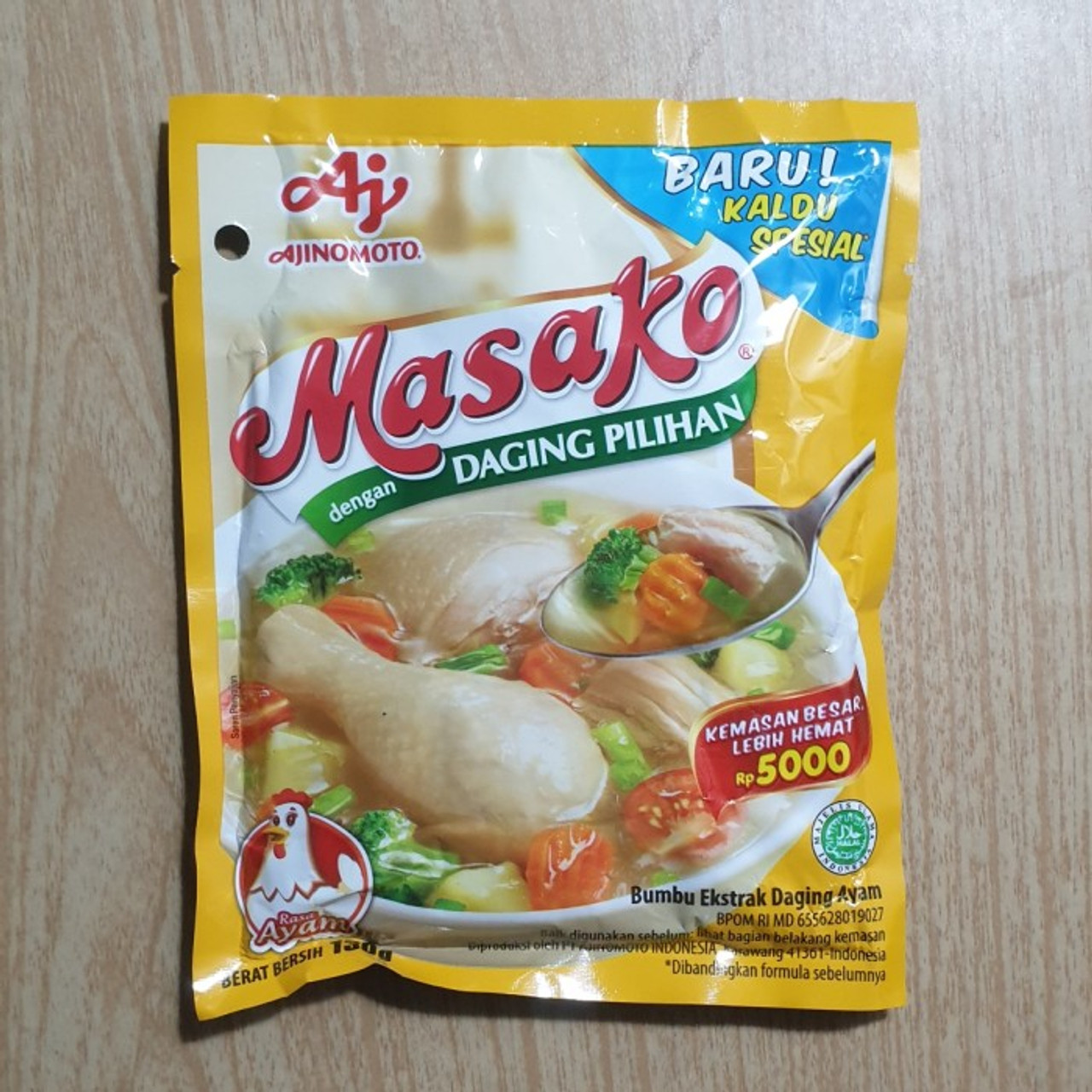 Masako Penyedap Rasa Ayam (Chicken Flavoring ), 130 Gram 