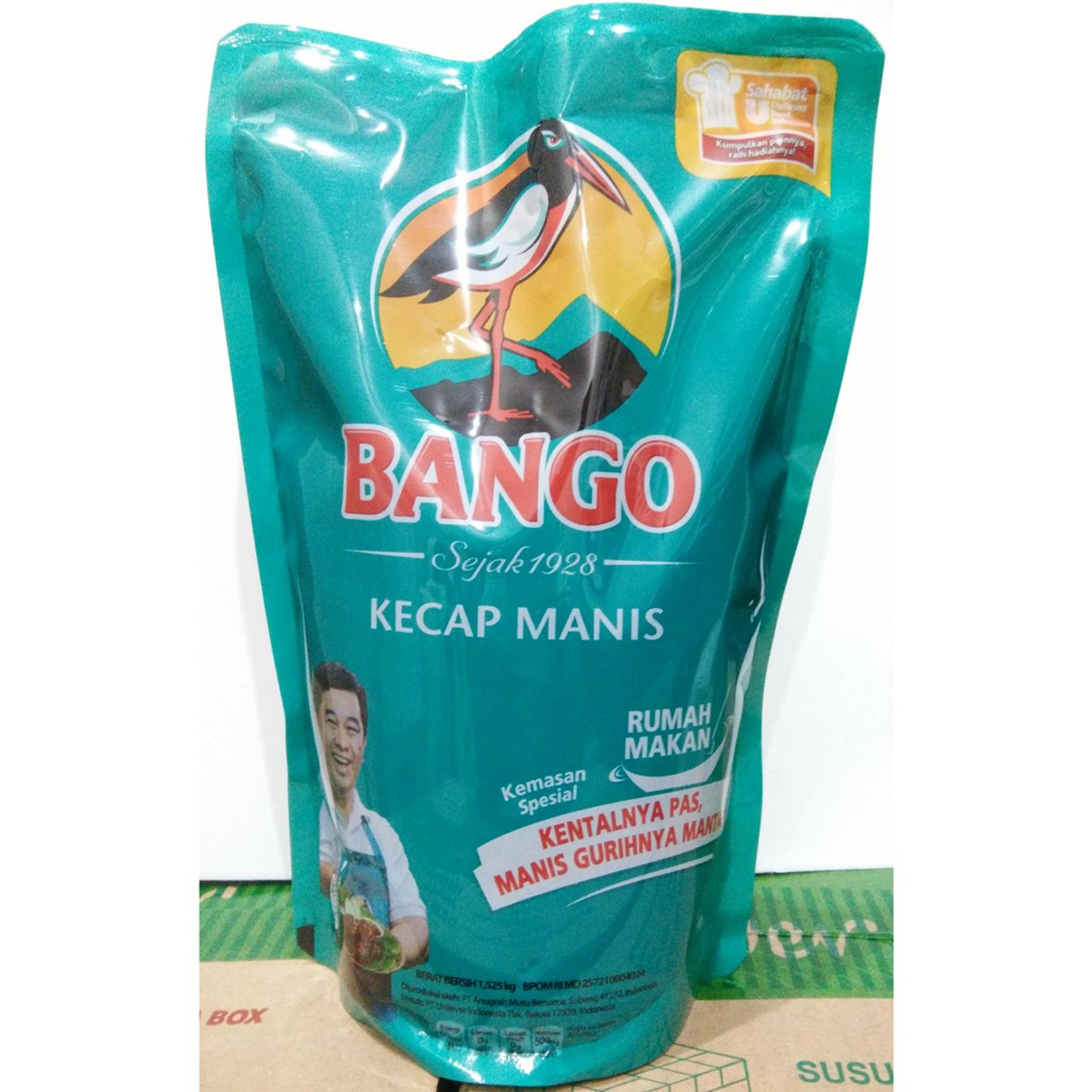 Bango Kecap Manis Refill (Sweet Soy Sauce Refill), 1,525 kg (53,79 fl oz)