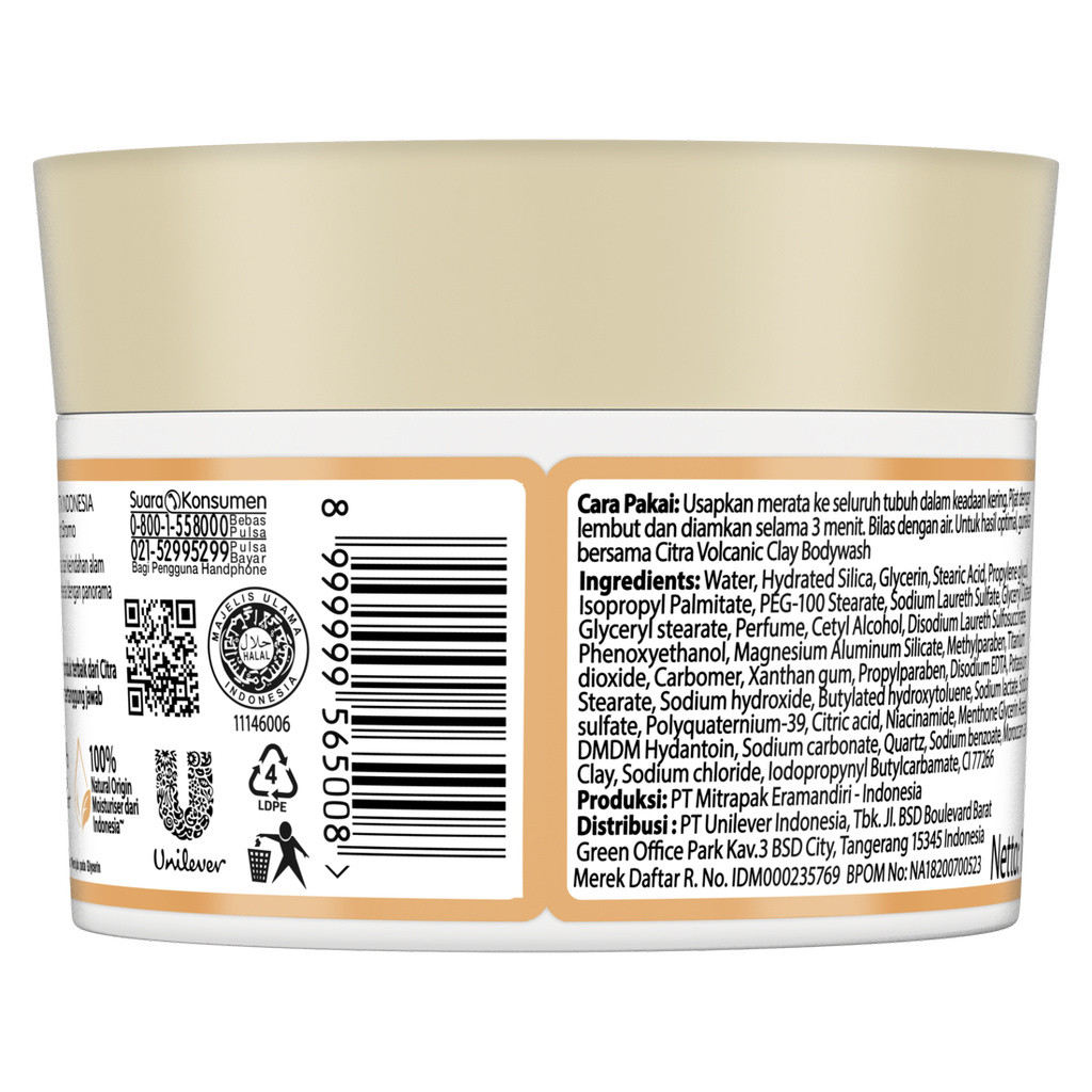 Citra Volcanic Clay Body Scrubs Mount Bromo 100ml UD Jawa Berkah Makmur