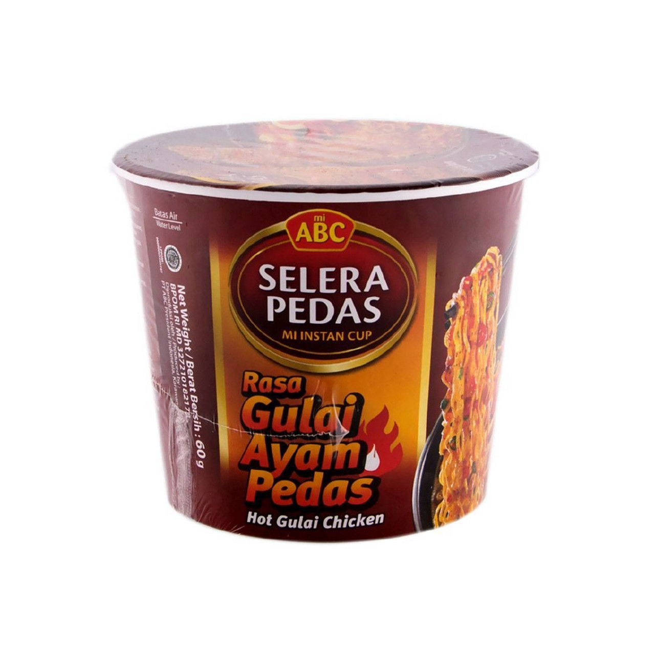 ABC Selera Pedas Instant Noodle Cup Mi Gulai Ayam Pedas, 60 gram