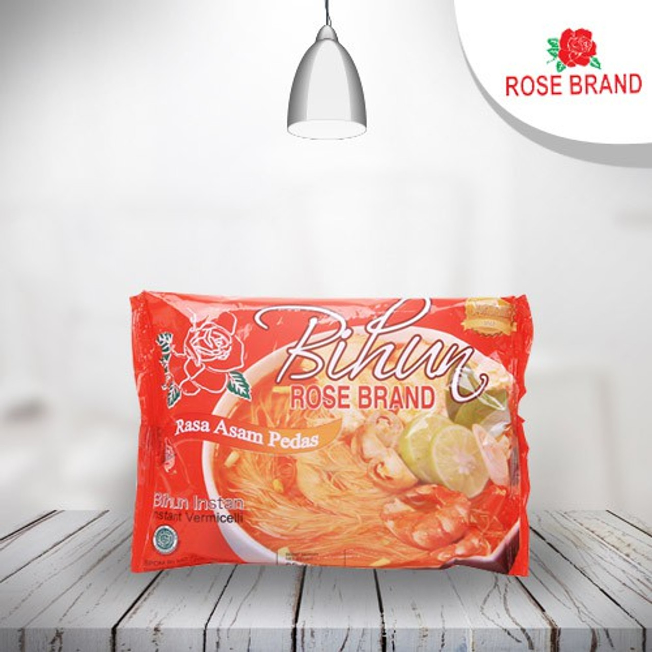 Rose Brand Bihun Rasa Asam Pedas ( Instant Vermicelli Spicy Chicken Flavor) 55 gram