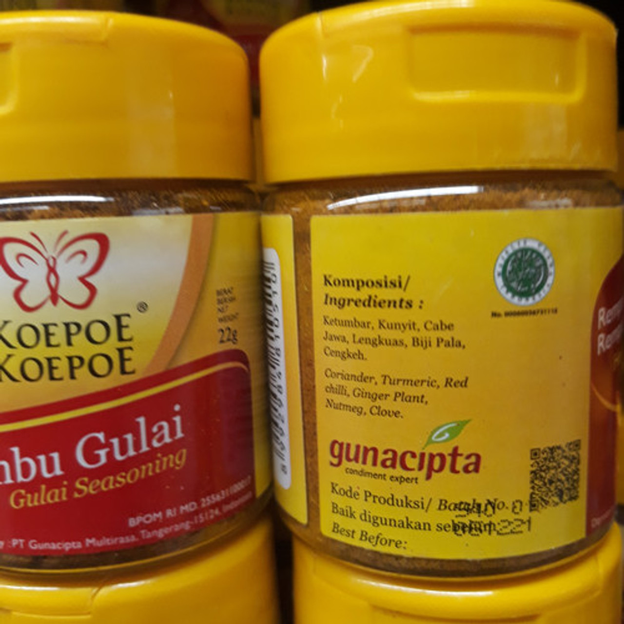 Koepoe-koepoe Bumbu Gulai (Gulai Seasoning), 22 Gram