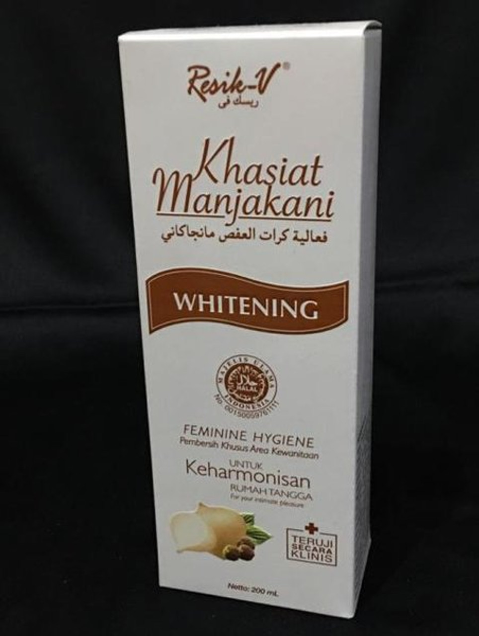 Resik V Vaginal Cleanser Khasiat Manjakani Whitening , 200ml 