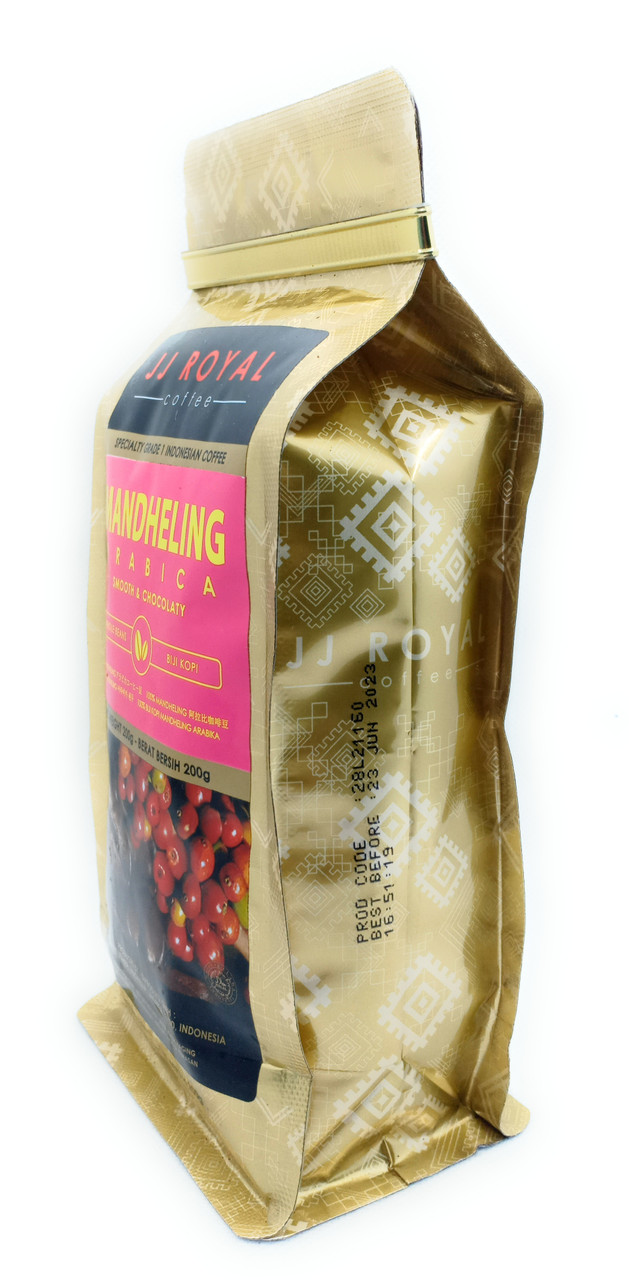 JJ Royal Mandheling Arabica (Coffee Bean) - Indonesian Single Origin, 200 Gram