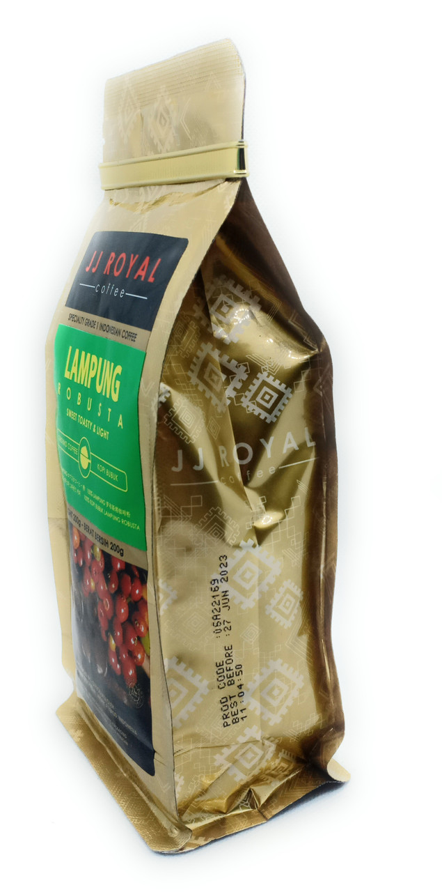 JJ Royal Lampung Robusta (Ground Coffee) - Indonesian Single Origin, 200 Gram