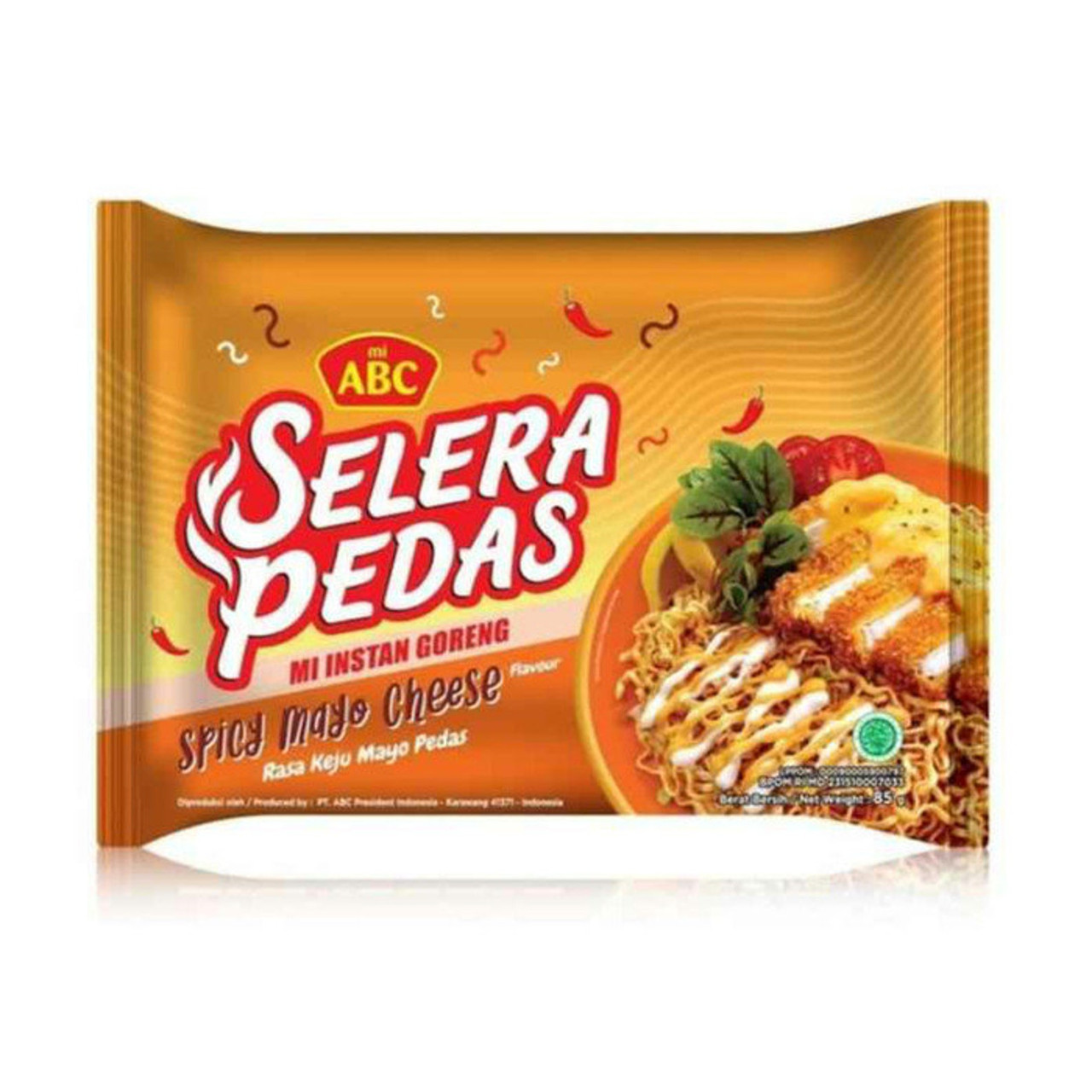 Instant Abc Fried Noodles Spicy Spicy Mayo Cheese, 85gram (5 pcs)