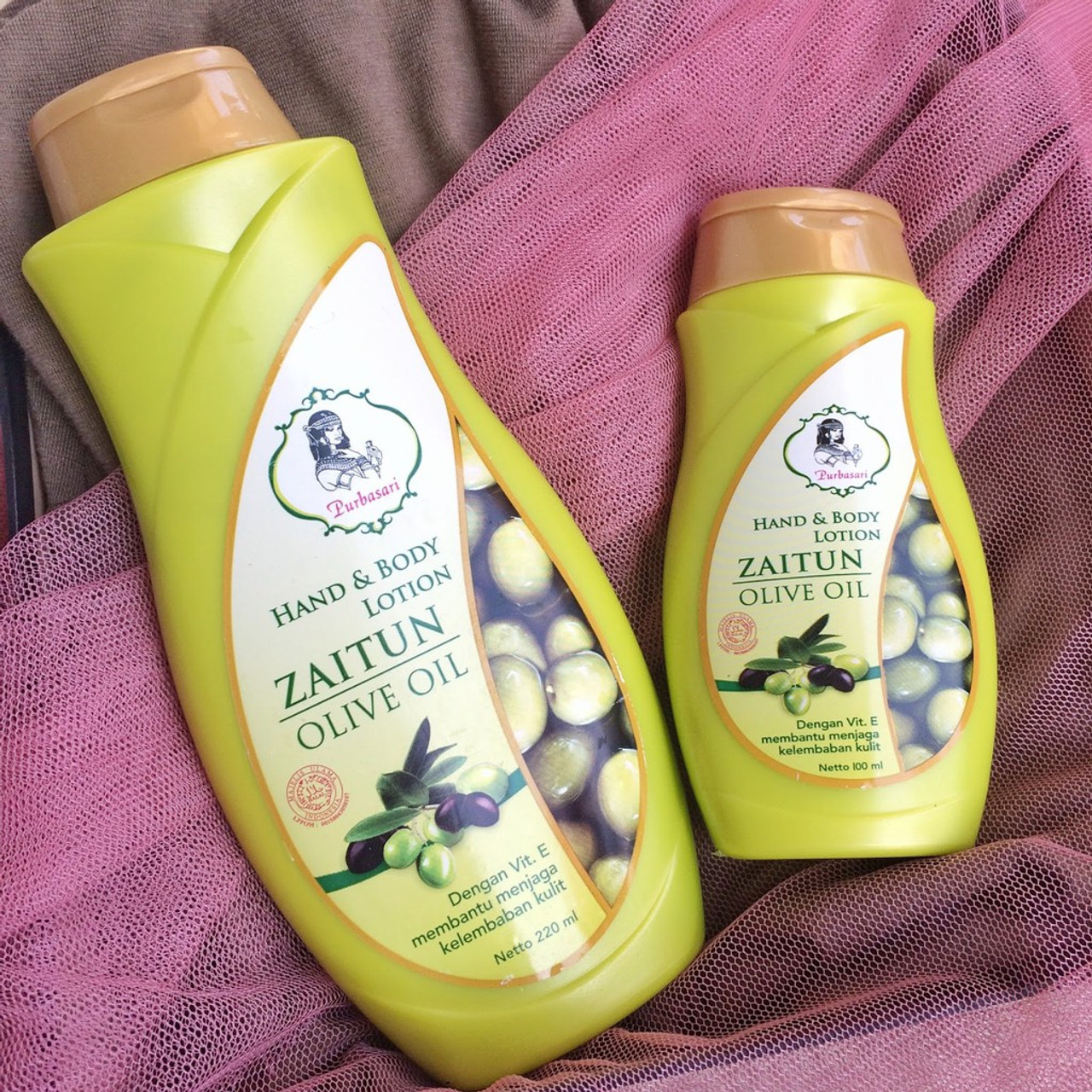 Purbasari Hand & Lotion Zaitun - Olive, 200 ml