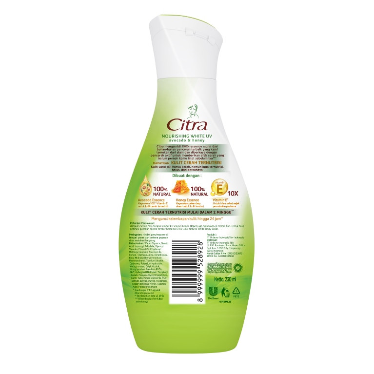 Citra Nourishing White UV Body Lotion, 230 ml UD Jawa Berkah Makmur