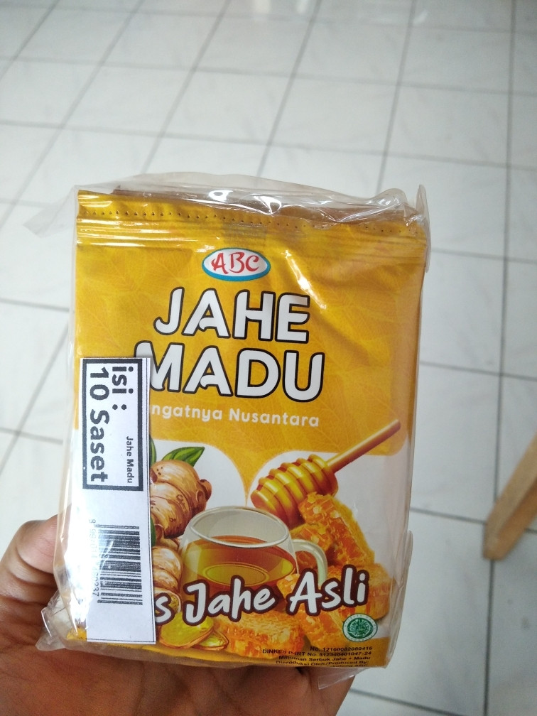 ABC Ginger Honey 10 packets 25 gr UD Jawa Berkah Makmur