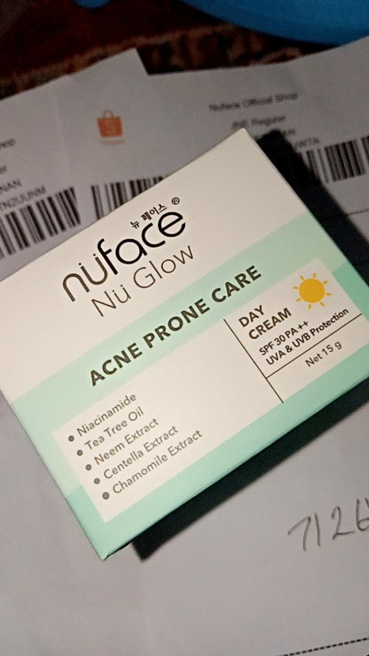 Nuface Nu Glow Acne Prone Care Day Cream, 15 gr