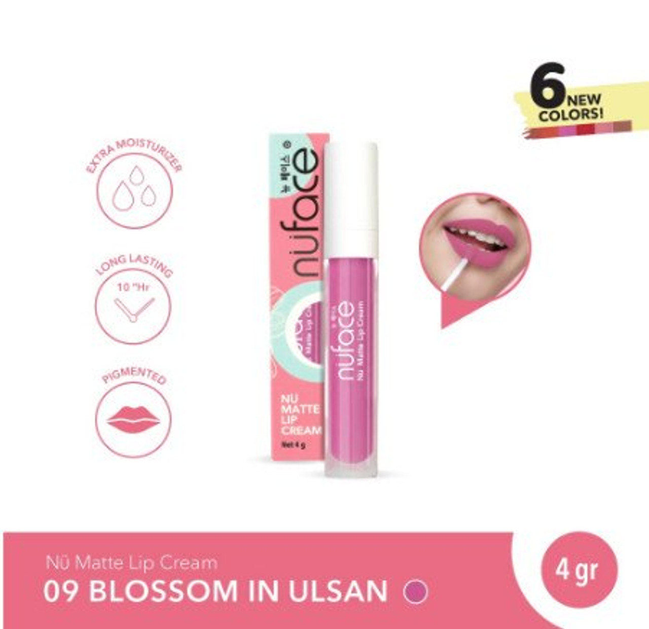 Nuface Nu Matte Lip Cream Blossom in Ulsan, 4gr