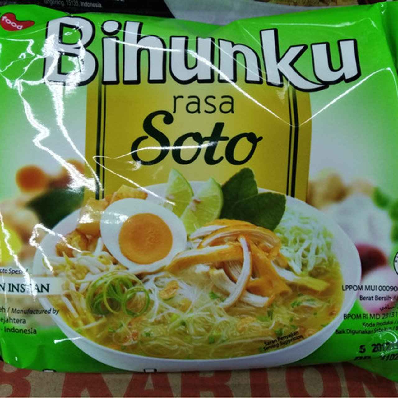 Bihunku Instant Noodle Soto Flavor, 55gram