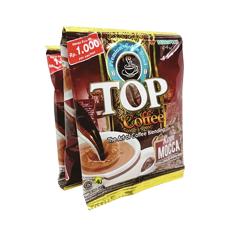 Top Instant Coffee Coffee Mocha Sachet, 300gram (10 sachets 30gr