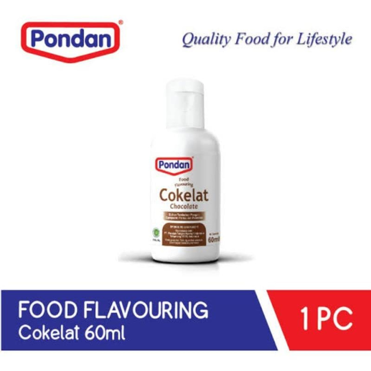 Pondan Flavoring and Coloring Paste - Chocolate, 60 Ml