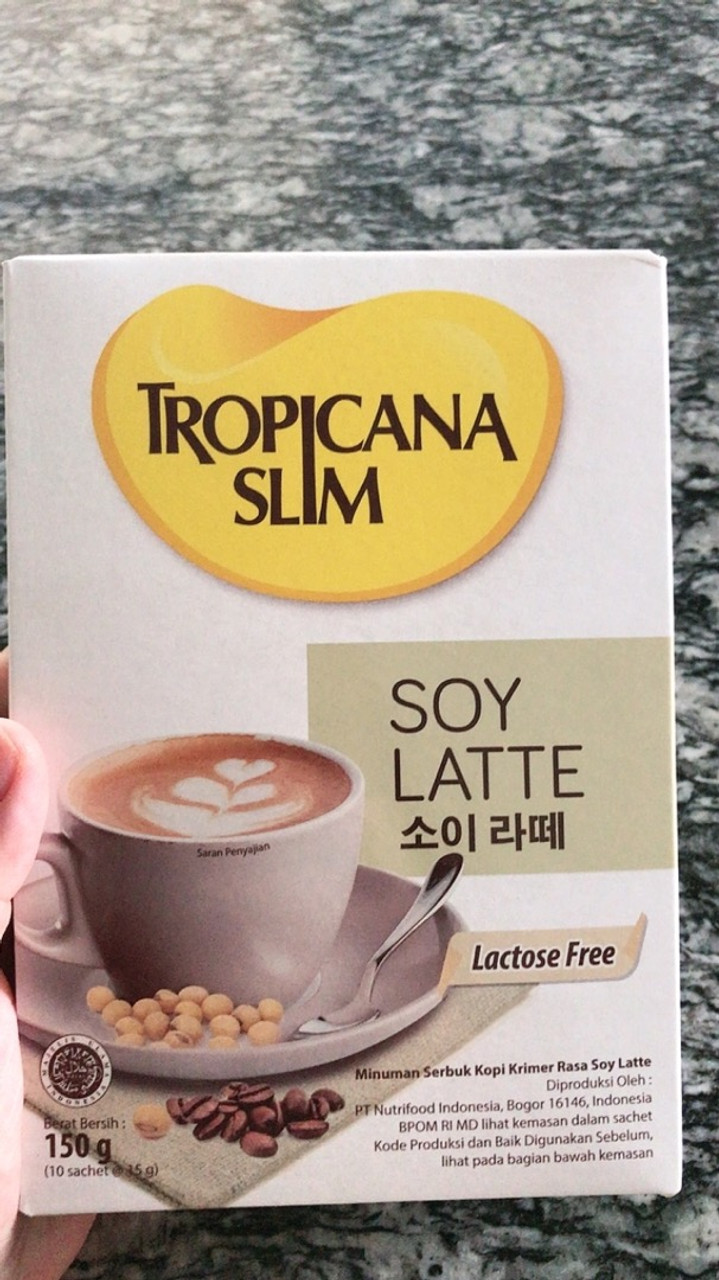 Tropicana Slim Soy Latte 10 Sachets @ 15gr