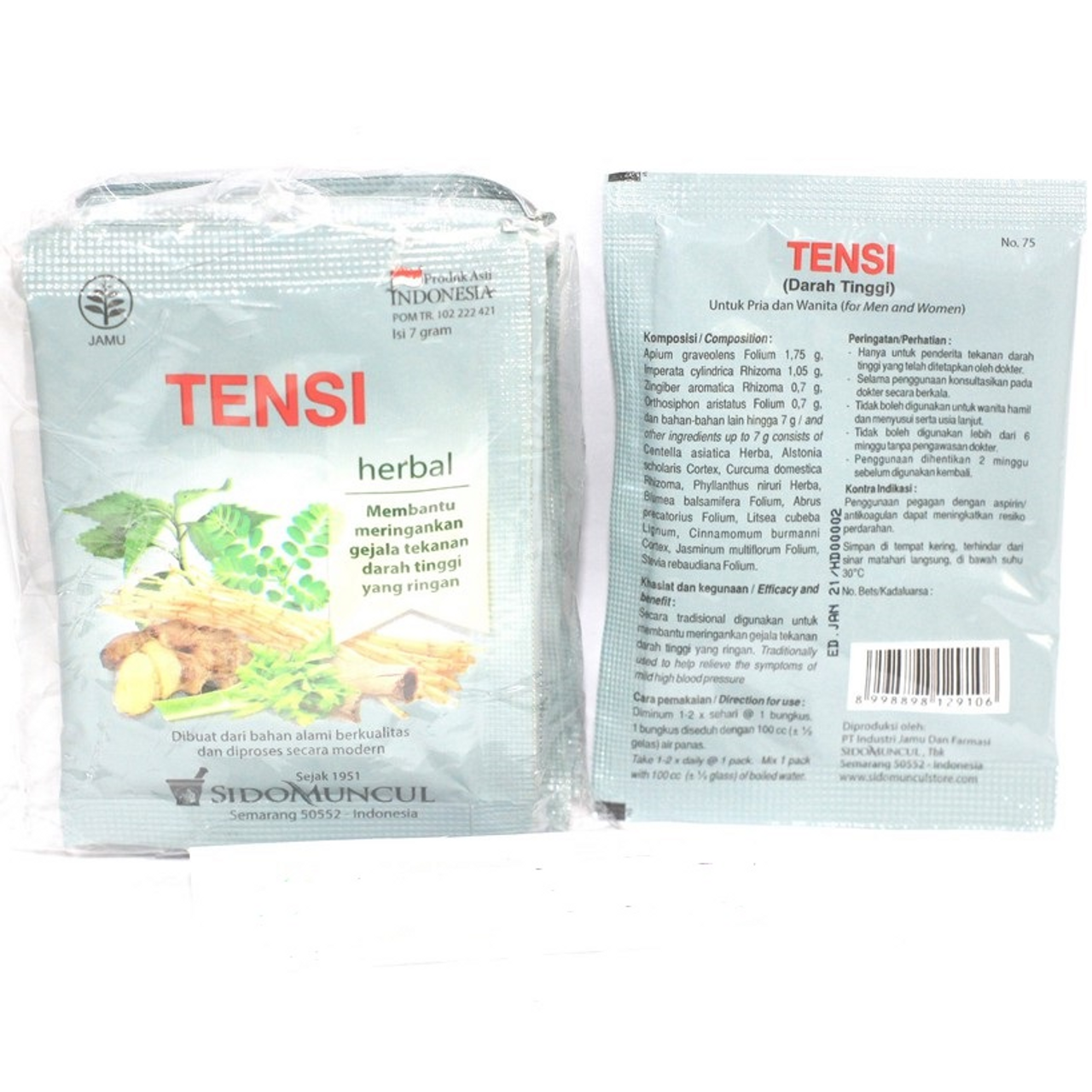 Sido Muncul Jamu Tensi, 70gr (10ct @ 7gr)