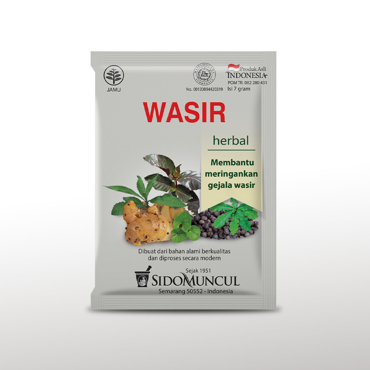 Sido Muncul Jamu Wasir, 70gr (10ct @ 7gr)